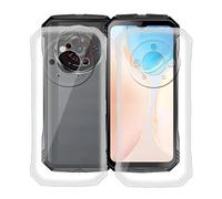 HGJTFANY Cover per Doogee V30 Pro (6.58"), 2 Pezzi Ultra-Sottile Anti Graffio Silicone Case Morbida TPU Bumper Antiurto Custodia per Doogee V30 Pro - Trasparente + Trasparente