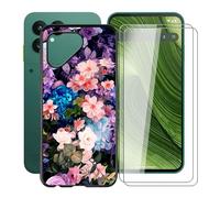 HGJTFANY Cover per Fairphone Gen 6 (6.31") + 2 x Pellicola in Vetro Temperato, Ultrasottile AntiGraffio Custodia, Morbido TPU Bumper Protettiva Case per Fairphone Gen 6 - Muro di Fiori