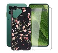 HGJTFANY Cover per Fairphone Gen 6 + Pellicola in Vetro Temperato (6.31"), Custodia Protettiva Antiurto e AntiGraffio, Morbido TPU Bumper Phone Case per Fairphone Gen 6 - Camelia