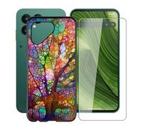 HGJTFANY Cover per Fairphone Gen 6 + Pellicola in Vetro Temperato (6.31"), Custodia Protettiva Antiurto e AntiGraffio, Morbido TPU Bumper Phone Case per Fairphone Gen 6 - WMB74