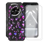 HGJTFANY Cover per Oukitel WP55 S (6.60") + 2 x Pellicola in Vetro Temperato, Ultrasottile AntiGraffio Custodia, Morbido TPU Bumper Protettiva Case per Oukitel WP55 S - Bolle d'Amore