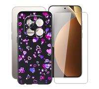 HGJTFANY Cover per Redmi Note 15 PRO 5G + Pellicola in Vetro Temperato (6.83"), Custodia Protettiva Antiurto e AntiGraffio, Morbido TPU Bumper Phone Case per Redmi Note 15 PRO 5G - Bolle d'Amore