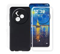 HGJTFANY Cover per TCL NxtPaper 60 Ultra (7.20"), Custodia in Silicone Morbido Antiurto Trasparente + Ultra-sottile Nero TPU Bumper Case per TCL NxtPaper 60 Ultra