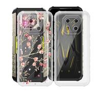 HGJTFANY Cover per Ulefone Armor 22 (6.58"), 2 Pezzi Ultra-Sottile Anti Graffio Silicone Case Morbida TPU Bumper Antiurto Custodia per Ulefone Armor 22 - Trasparente + Camelia