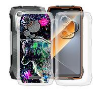 HGJTFANY Custodia per Blackview BL7000 (6.78"), 2 Pezzi Ultra Sottile Morbida Silicone TPU Anti-Graffio Case, per Blackview BL7000 Cover Protezione Anti-Caduta - Trasparente + XT113