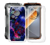 HGJTFANY Custodia per Blackview BL7000 (6.78"), 2 Pezzi Ultra Sottile Morbida Silicone TPU Anti-Graffio Case, per Blackview BL7000 Cover Protezione Anti-Caduta - Trasparente + XT114