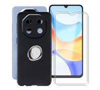 HGJTFANY Custodia per Blackview Shark 6 Cover (6.88 ") + 2 x Vetro Temperato, [con Rotazione 360° Supporto Anello], Ultra Sottile Morbido Silicone Antiurto Phone Case per Blackview Shark 6