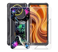 HGJTFANY Custodia per Cubot KingKong Ace 5 (6.75"), 2 Pezzi Ultra Sottile Morbida Silicone TPU Anti-Graffio Case, per Cubot KingKong Ace 5 Cover Protezione Anti-Caduta - Trasparente + XT113