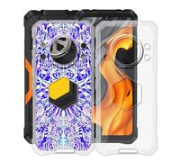 HGJTFANY Custodia per Cubot KingKong Power 5 (6.88"), 2 Pezzi Ultra Sottile Morbida Silicone TPU Anti-Graffio Case, per Cubot KingKong Power 5 Cover Protezione Anti-Caduta - Trasparente + XT118