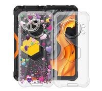 HGJTFANY Custodia per Cubot KingKong Power 5 (6.88"), 2 Pezzi Ultra Sottile Morbida Silicone TPU Anti-Graffio Case, per Cubot KingKong Power 5 Cover Protezione Anti-Caduta - Trasparente + YQ29