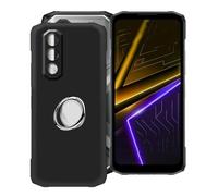 HGJTFANY Custodia per Doogee Blade 20 Max Cover (6.60 "), con Rotazione 360° Supporto Anello Metallico, Ultra Sottile Nero Antiurto Morbida TPU Bumper Phone Case per Doogee Blade 20 Max