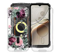 HGJTFANY Custodia per Doogee Fire 7 Pro (6.56"), 2 Pezzi Ultra Sottile Morbida Silicone TPU Anti-Graffio Case, per Doogee Fire 7 Pro Cover Protezione Anti-Caduta - Trasparente + YQ12