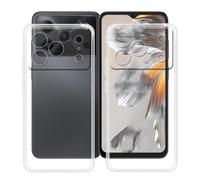 HGJTFANY Custodia per Doogee Note 56 Pro (6.56"), 2 Pezzi Ultra Sottile Morbida Silicone TPU Anti-Graffio Case, per Doogee Note 56 Pro Cover Protezione Anti-Caduta - Trasparente + Trasparente