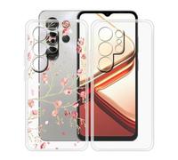 HGJTFANY Custodia per Doogee Note 56X Pro (6.56"), 2 Pezzi Ultra Sottile Morbida Silicone TPU Anti-Graffio Case, per Doogee Note 56X Pro Cover Protezione Anti-Caduta - Trasparente + WM84