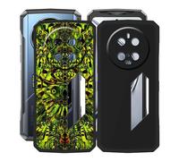 HGJTFANY Custodia per Doogee V40 Pro (6.78"), 2 Pezzi Ultra Sottile Morbida Silicone TPU Anti-Graffio Case per Doogee V40 Pro Cover Protezione Anti-Caduta - Folletto Verde