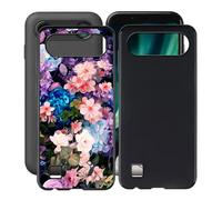 HGJTFANY Custodia per Doro Aurora A10 (4.50"), 2 Pezzi Ultra Sottile Morbida Silicone TPU Anti-Graffio Case per Doro Aurora A10 Cover Protezione Anti-Caduta - Muro di Fiori