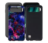 HGJTFANY Custodia per Doro Aurora A10 (4.50"), 2 Pezzi Ultra Sottile Morbida Silicone TPU Anti-Graffio Case per Doro Aurora A10 Cover Protezione Anti-Caduta - Nuvola di Rose