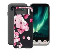 HGJTFANY Custodia per Doro Aurora A10 (4.50"), Nero Morbido Silicone Anti-Graffio Protective Case, Ultra Sottile TPU Bumper Cover per Doro Aurora A10 - Fiore di pesco