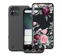 HGJTFANY Custodia per Doro Aurora A30 (6.10"), Nero Morbido Silicone Anti-Graffio Protective Case, Ultra Sottile TPU Bumper Cover per Doro Aurora A30 - Rosa Rossa