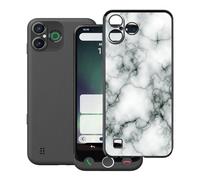 HGJTFANY Custodia per Doro Aurora A30 (6.10"), Nero Morbido Silicone Anti-Graffio Protective Case, Ultra Sottile TPU Bumper Cover per Doro Aurora A30 - Marmo