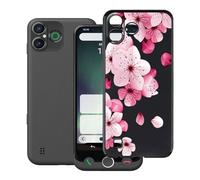 HGJTFANY Custodia per Doro Aurora A30 (6.10"), Nero Morbido Silicone Anti-Graffio Protective Case, Ultra Sottile TPU Bumper Cover per Doro Aurora A30 - Fiore di pesco