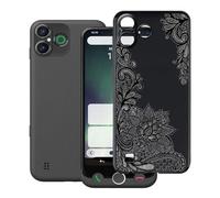 HGJTFANY Custodia per Doro Aurora A30 (6.10"), Nero Morbido Silicone Anti-Graffio Protective Case, Ultra Sottile TPU Bumper Cover per Doro Aurora A30 - Rosa Nera