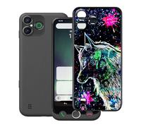 HGJTFANY Custodia per Doro Aurora A30 (6.10"), Nero Morbido Silicone Anti-Graffio Protective Case, Ultra Sottile TPU Bumper Cover per Doro Aurora A30 - Lupo Punk