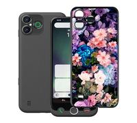 HGJTFANY Custodia per Doro Aurora A30 (6.10"), Nero Morbido Silicone Anti-Graffio Protective Case, Ultra Sottile TPU Bumper Cover per Doro Aurora A30 - Muro di Fiori