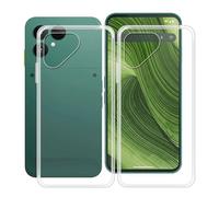 HGJTFANY Custodia per Fairphone Gen 6 (6.31"), 2 Pezzi Ultra Sottile Morbida Silicone TPU Anti-Graffio Case, per Fairphone Gen 6 Cover Protezione Anti-Caduta - Trasparente + Trasparente