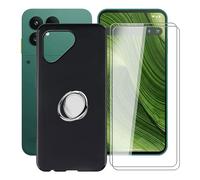 HGJTFANY Custodia per Fairphone Gen 6 Cover (6.31 ") + 2 x Vetro Temperato, [con Rotazione 360° Supporto Anello], Ultra Sottile Morbido Silicone Antiurto Phone Case per Fairphone Gen 6