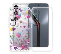HGJTFANY Custodia per Nubia Neo 5 GT (6.80"), 2 Pezzi Ultra Sottile Morbida Silicone TPU Anti-Graffio Case, per Nubia Neo 5 GT Cover Protezione Anti-Caduta - Trasparente + YQ29