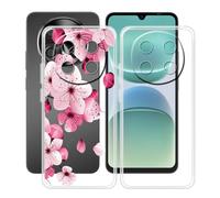 HGJTFANY Custodia per Oscal Tiger 8 5G (6.88"), 2 Pezzi Ultra Sottile Morbida Silicone TPU Anti-Graffio Case, per Oscal Tiger 8 5G Cover Protezione Anti-Caduta - Trasparente + WM113