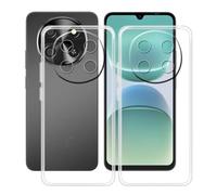 HGJTFANY Custodia per Oscal Tiger 8 5G (6.88"), 2 Pezzi Ultra Sottile Morbida Silicone TPU Anti-Graffio Case, per Oscal Tiger 8 5G Cover Protezione Anti-Caduta - Trasparente + Trasparente