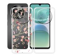 HGJTFANY Custodia per Oscal Tiger 8 5G (6.88"), 2 Pezzi Ultra Sottile Morbida Silicone TPU Anti-Graffio Case, per Oscal Tiger 8 5G Cover Protezione Anti-Caduta - Trasparente + WM84