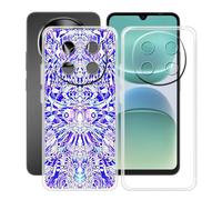 HGJTFANY Custodia per Oscal Tiger 8 5G (6.88"), 2 Pezzi Ultra Sottile Morbida Silicone TPU Anti-Graffio Case, per Oscal Tiger 8 5G Cover Protezione Anti-Caduta - Trasparente + XT118