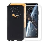 HGJTFANY Custodia per Ulefone Armor 23 Ultra (6.78 Pollici), Nero + Trasparente Case Ultra Sottile Morbida Silicone TPU Bumper Anti Graffio Protettiva Cover per Ulefone Armor 23 Ultra