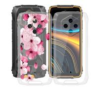 HGJTFANY Custodia per Ulefone RugKing 4 Pro (6.56"), 2 Pezzi Ultra Sottile Morbida Silicone TPU Anti-Graffio Case, per Ulefone RugKing 4 Pro Cover Protezione Anti-Caduta - Trasparente + WM84