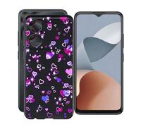 HGJTFANY Custodia per ZTE Blade A34 (6.6"), Ultra Sottile Morbido Silicone Anti-Graffio Case Nero TPU Bumper Protezione Anti-Caduta Cover per ZTE Blade A34 - Bolle d'amore