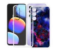 HGJTFANY Custodia per ZTE Blade V80 Max (6.90"), 2 Pezzi Ultra Sottile Morbida Silicone TPU Anti-Graffio Case, per ZTE Blade V80 Max Cover Protezione Anti-Caduta - Trasparente + XT114