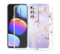HGJTFANY Custodia per ZTE Blade V80 Max (6.90"), 2 Pezzi Ultra Sottile Morbida Silicone TPU Anti-Graffio Case, per ZTE Blade V80 Max Cover Protezione Anti-Caduta - Trasparente + WM84