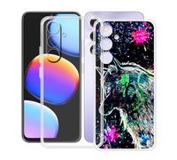 HGJTFANY Custodia per ZTE Blade V80 Max (6.90"), 2 Pezzi Ultra Sottile Morbida Silicone TPU Anti-Graffio Case, per ZTE Blade V80 Max Cover Protezione Anti-Caduta - Trasparente + XT113
