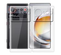 HGJTFANY Custodia per ZTE nubia Z80 Ultra (6.85"), 2 Pezzi Ultra Sottile Morbida Silicone TPU Anti-Graffio Case, per ZTE nubia Z80 Ultra Cover Protezione Anti-Caduta - Trasparente + Trasparente