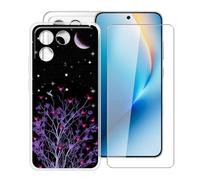 HGJTFANY Custodia Silicone Morbido Trasparente Antiurto + Pellicola Vetro Temperato 9H per Honor Win RT (6.83"), Protezione 360° Design Ultra Sottile - XT36