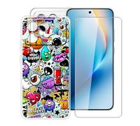 HGJTFANY Custodia Silicone Morbido Trasparente Antiurto + Pellicola Vetro Temperato 9H per Honor Win RT (6.83"), Protezione 360° Design Ultra Sottile - XS40