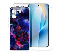 HGJTFANY Custodia Silicone Morbido Trasparente Antiurto + Pellicola Vetro Temperato 9H per Honor Win RT (6.83"), Protezione 360° Design Ultra Sottile - XT114