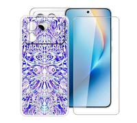 HGJTFANY Custodia Silicone Morbido Trasparente Antiurto + Pellicola Vetro Temperato 9H per Honor Win RT (6.83"), Protezione 360° Design Ultra Sottile - XT118