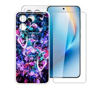 HGJTFANY Custodia Silicone Morbido Trasparente Antiurto + Pellicola Vetro Temperato 9H per Honor Win RT (6.83"), Protezione 360° Design Ultra Sottile - XT112