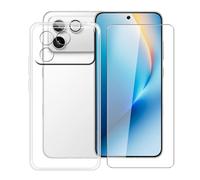 HGJTFANY Custodia Silicone Morbido Trasparente Antiurto + Pellicola Vetro Temperato 9H per Honor Win RT (6.83"), Protezione 360° Design Ultra Sottile - Clear