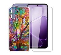 HGJTFANY Custodia Silicone Morbido Trasparente Antiurto + Pellicola Vetro Temperato 9H per Oppo A6k (6.75"), Protezione 360° Design Ultra Sottile - WMB74