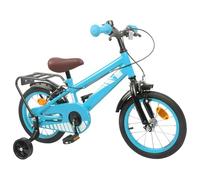 HGKMBRY Bicicletta da 12 pollici, telaio in acciaio, blu cielo